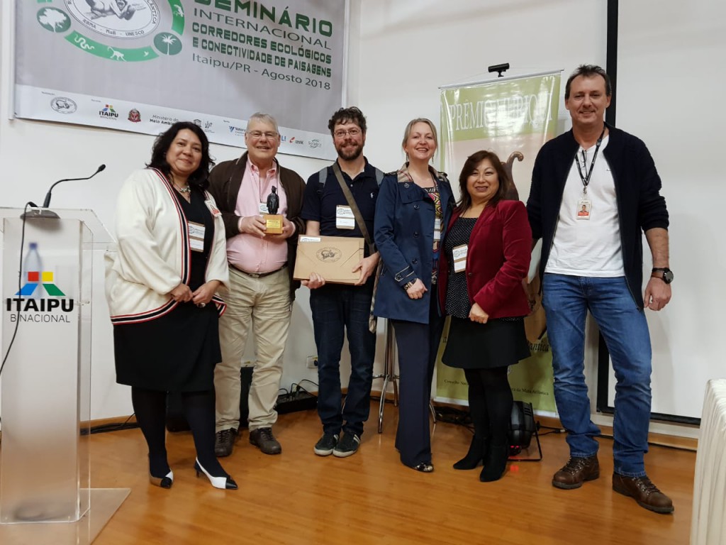  Representantes do Mater Natura, SEMA - PR e ITAIPU Binacional durante 26ª Reunião do Conselho Nacional da Reserva da Biosfera da Mata Atlântica e abertura do Seminário Internacional Corredores Ecológicos e Conectividade de Paisagem