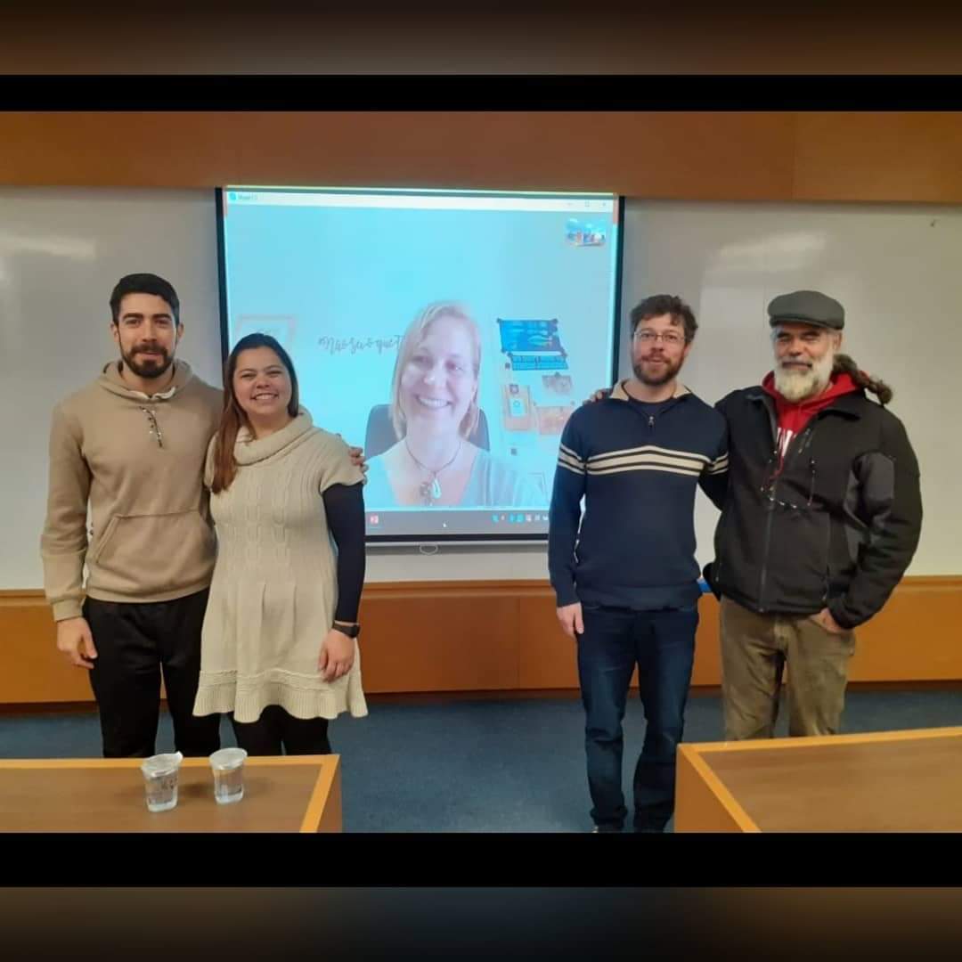 Ana Paula e membros da banca de defesa da dissertação.